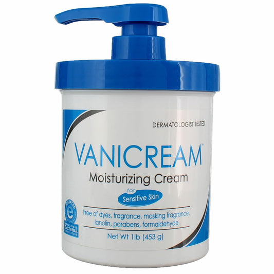 Vanicream Skin Cream with Pump Dispenser 16 oz (Pack of 5)